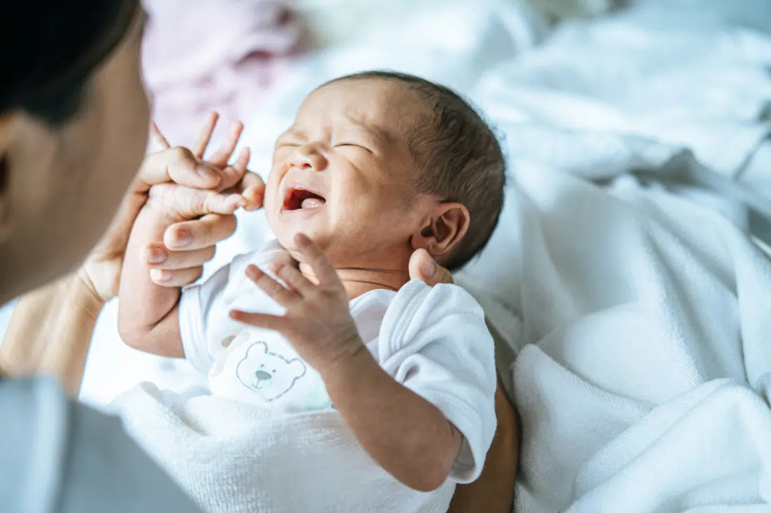 Baby heeft krampen ‘s nachts